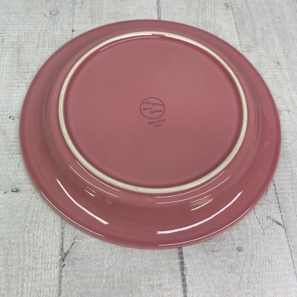 Nancy Calhoun DARK ROSE Japan Solid Color 8" Smooth Stoneware Salad Plates Set 5 - Picture 11 of 16